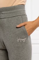 Vlnené teplákové nohavice Sajita | Regular Fit HUGO 	sivá	